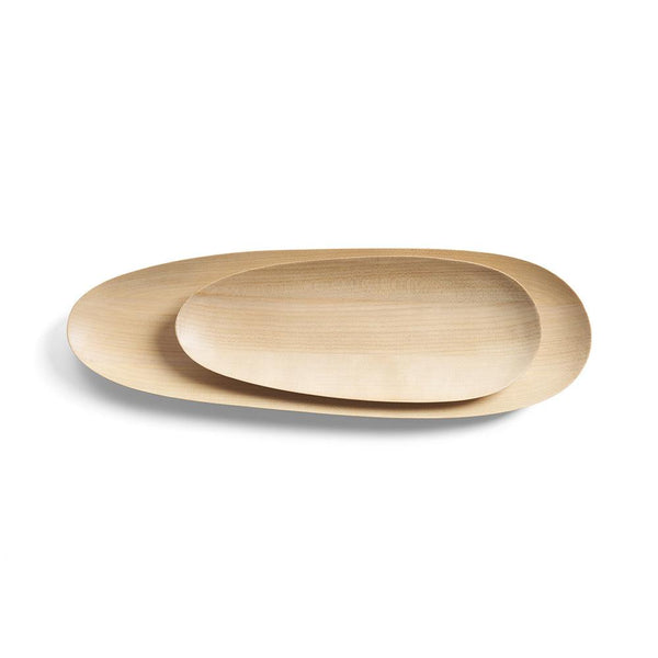 Ethnicraft DECORATIVE - Sycamore Thin Oval Trays - Set Of 2