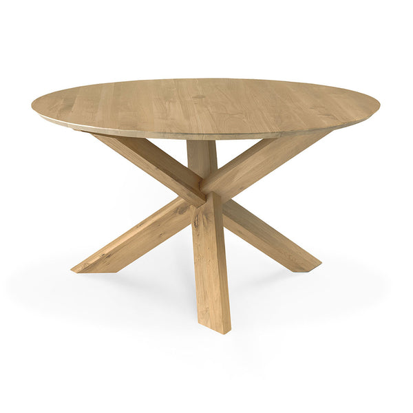 circle japandi dining table