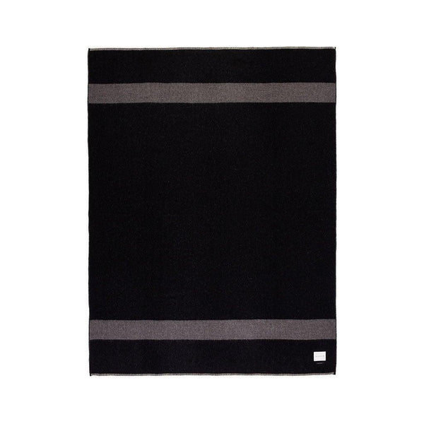 BLACKSAW TEXTILES - Mason Reversible Throw - Black/Undyed Charcoal