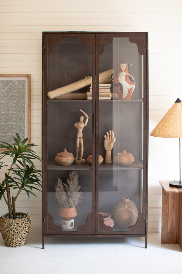 Metal and Glass Cabinet