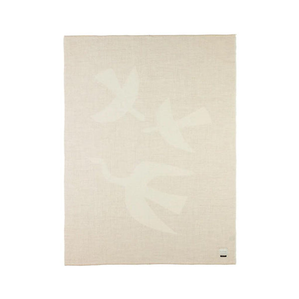 BLACKSAW TEXTILES - LottaLove Reversible Throw - Shoji/Ivory