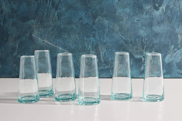 Verve Culture GLASSWARE - Moroccan Cone Champagne Glasses-Set of 6