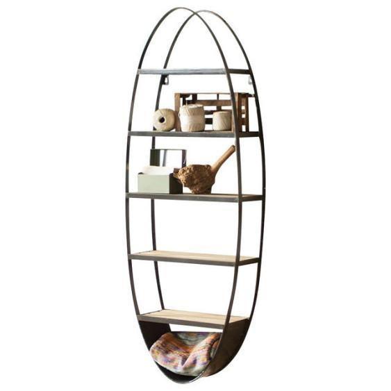 Kalalou Inc. FURNITURE - Oval Wall Shelf